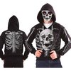 Férfi Csontváz Kapucnis Felső Jelmez Maszkkal Halloweenre, L (52-54)