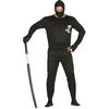 Férfi Ninja Jelmez, L (52-54), Fekete