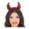 Flitteres Piros Ördögszarv Fejpánt Nőknek Halloweenre