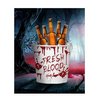 Fresh Blood Fém Vödör Halloweenre, 19x23 cm