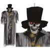 Függő Kísértet Vőlegény Csontváz LED Világítással Halloweenre, 180 cm