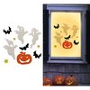 Gél Dekoráció Szellemekkel, Denevérekkel és Tökkel Halloweenre, 20x25 cm
