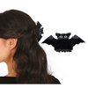 Glitteres Denevér Hajcsat Nőknek Halloweenra, 7 cm