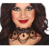 Gótikus Fekete Csipke Choker Nyaklánc Nőknek Halloweenre