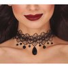 Gótikus Fekete Csipke Choker Nyaklánc Nőknek Halloweenre
