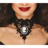 Gótikus Hímzett Choker Nyaklánc Medállal Nőknek Halloweenre
