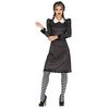 Gótikus Koponyás Lány Jelmez Halloweenre, XL (44-46), Fekete