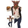 Gyilkos Vérfarkas Férfi Jelmez Halloweenre, L (52-54), Bézs, Barna