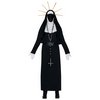 Halál Apáca Női Jelmez Halloweenre, M (38-40), Fekete, Fehér