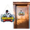 Halloween Party Koponyás Fa Tábla Akasztóval