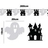 Halloween Szellem és Kísértetkastély Girland, 300 cm