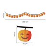 Halloween Tök Füzér, 300 cm