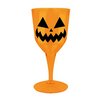 Halloween Tökös Borospohár Partikellék, 9x21 cm