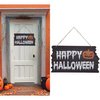 Happy Halloween Fa Tábla Dekoráció, 34x19 cm