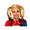 Harley Quinn Stílusú Szőke Női Paróka Copfokkal Halloweenre