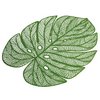 Hawai Témájú Zöld Monstera Levél PVC Asztali Alátét