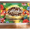 Hawaii Fotófal Papagájokkal és Trópusi Virágokkal, 220x150 cm