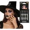 Hosszú Fekete Öntapadós Műköröm Szett Női Jelmezhez Halloweenre, 12 db