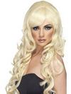 Hosszú Szőke Hullámos Popsztár Paróka
