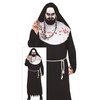 Ijesztő Apáca Férfi Jelmez Halloweenre, XL (54-56), Fehér, Fekete