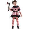 Ijesztő Bohóc Lány Jelmez Halloweenre, 5 - 6 Év