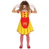 Ijesztő Bohóc Lány Jelmez Halloweenre, 5 - 6 Év