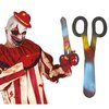 Ijesztő Bohóc Óriás Olló Kiegészítő Halloweenre, 40 cm