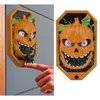 Ijesztő Mozgó Tök Csengő Fénnyel és Hanggal Halloweenre, 20x11 cm