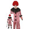 Ijesztő Ördög Bohóc Férfi Jelmez Halloweenre, L (52-54), Fekete, Piros