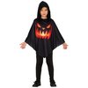 Ijesztő Tök Poncsó Jelmez Gyerekeknek Halloweenre, 7 - 9 Év, Fekete