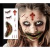Ijesztő Zombie Ideiglenes Tetoválás Szett Halloweenre