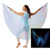 Irizáló LED-es Köpeny Pálcákkal Nőknek, 140 cm