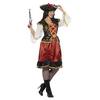 Piros Kalóz Jelmez Nőknek Ruhával és Övvel - XL