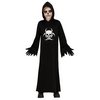 Kapucnis Biohazard Koponya Jelmez Fiúknak Halloweenre, 10 - 12 Év, Fekete, Fehér