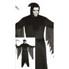 Kaszás Férfi Jelmez Halloweenre, L (52-54), Fekete