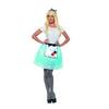 Kék Alíz Csodaországban Készlet Nőknek Szoknyával és Masnis Fejpánttal