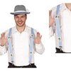 Kék-Fehér Kockás Oktoberfest Nadrágtartó Férfiaknak