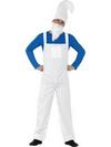 Kék Kerti Törpe Jelmez Férfiaknak Felsővel, Nadrággal, Szakállal és Sapkával - L