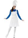 Kék Kerti Törpe Jelmez Nőknek Ruhával és Sapkával - S