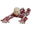 Kúszó Zombi Fiú Dekoráció Fénnyel, Hanggal és Mozgással Halloweenre, 90 cm