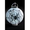Fehér Papír Pókhálós Lampion LED-es - 20 cm x 7 cm x 22 cm