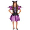 Lila Denevér Lány Jelmez Halloweenre, 5 - 6 Év