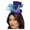 Lila Díszes Mini Kalap Hajráfon