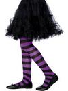 Lila-Fekete Csíkos Harisnyaadrág Gyerekeknek