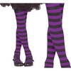Lila-fekete Csíkos Harisnya Lányoknak Halloweenre