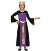 Lila-Fekete Gonosz Királynő Jelmez Lányoknak Halloweenre, 10 - 12 Év, Orgonalila, Fekete