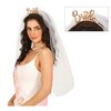 Menyasszonyi Fátyol és Bride Tiara Lánybúcsúra