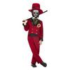 Bordó Mexikói Halottak Napja Vőlegény Jelmez Kisfiúknak Halloweenre - S