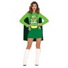 Mojito Lány Szuperhős Női Jelmez Legénybúcsúra, M (38-40), Zöld