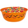 Narancssárga Denevéres Tál Halloweenre, 27 cm